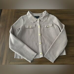 Tahari Cardigan Gold Buttons Like New Small